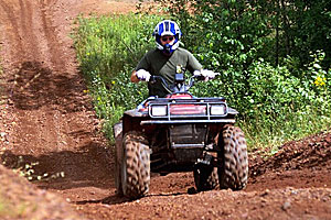 ATV riding on the Stony Spur II Trail